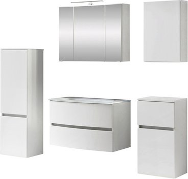 HELD MÖBEL Waschtisch-Set »KOPENHAGEN«, 7-teilig - weiss