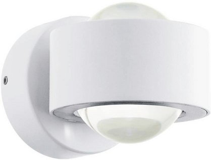 EGLO LED-Außenwandleuchte »TREVIOLO«, 2x2W, 460 lm, 3000 k, weiss/klar, (HxL): 8,5 x 9 cm