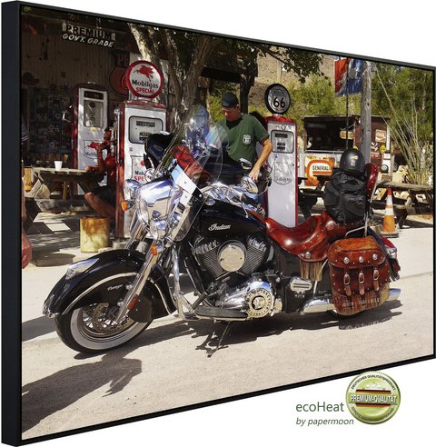 papermoon Infrarotheizung »EcoHeat - Motorrad «, Matt-Effekt - bunt