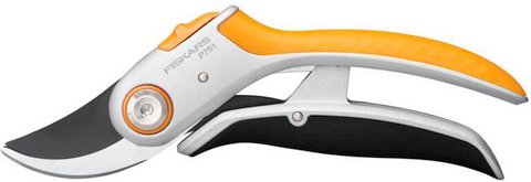 FISKARS Bypass-Gartenschere, P751, ergonomisch geformt, orange, schwarz - schwarz | orange