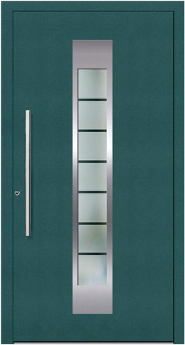 KNOCK Aluminium-Haustür »Terra Nova«, moosgrün - gruen