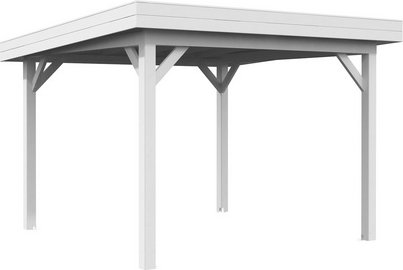 PALMAKO Pavillon »Lenna«, Aufstellmaße BxTxH: 340 x 340 x 245 cm, lackiert, Holz - weiss