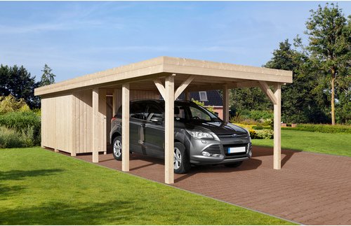 Geräteraum »Potsdam XL«, BxT: 316 x 356 cm, geeignet für: Carport - beige