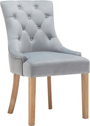 SIT Stuhl, BxH: 56 x 91 cm, Holz/Textil - grau