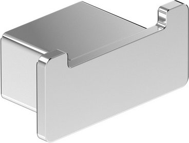 Chris Bergen Doppelter Handtuchhaken „Amira", chrom - silberfarben