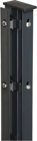 FLORAWORLD Eckpfosten, Stahl, BxHxL: 6 x 4 x 220 cm - grau