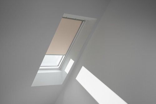 VELUX Verdunkelungsrollo sandbeige/aluminiumfarben, Polyester