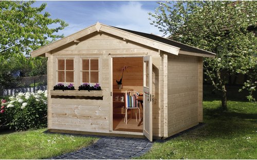 Thumbnail - WEKA Gartenhaus »139 Gr.2«, Holz, BxHxT: 380 x 262 x 300 cm (Außenmaße inkl. Dachüberstand) - beige