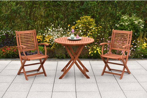 MERXX Gartenmöbelset »Cordoba«, Holz, 3-teilig - beige