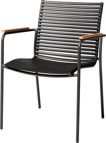 Cinas Gartenstuhl »Mood Classic«, BxH: 60 x 84 cm, Aluminium - schwarz