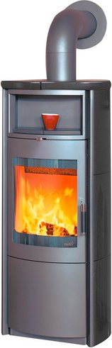 HARK Zeitbrandofen »Nika ECOplus«, schwarz, Kacheln, 5 kW, Dauerbrand geeignet