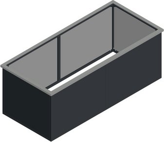 KGT Schneckenkante »Aluminium-Hochbeet 210«, alufarben, HxL: 3 x 211 cm - silberfarben