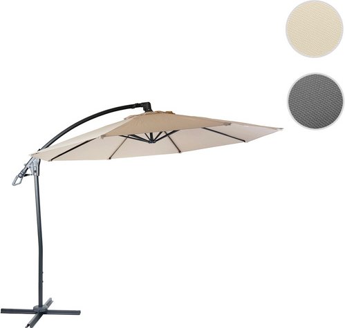 MVG Ampelschirm »MVG-D14«, Sonnenschirm, rund Ø 3m Alu/Stahl 14kg - braun