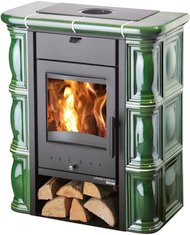 HAAS & SOHN Kaminofen »Tirol«, grün, Keramik, 6 kW, Zeit- und Dauerbrand geeignet - gruen