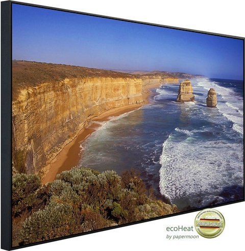 papermoon Infrarotheizung »EcoHeat - Große Ocrean Road«, Matt-Effekt - bunt