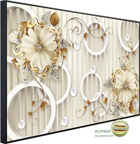 Thumbnail - papermoon Infrarotheizung »EcoHeat - Muster mit Blumen«, Matt-Effekt - bunt