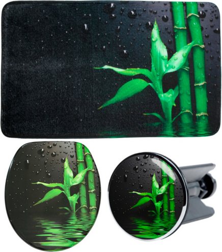 Sanilo Bad-Accessoire-Set, 3-tlg., Virella - schwarz