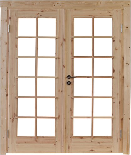 Doppeltür »Lars 58 Iso«, Kiefernholz, Natur - beige