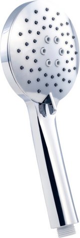 WELLWATER Handbrause »Canola«, 3 Strahlarten, chromfarben - silberfarben