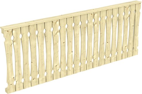 SKANHOLZ Seitenwand, B x H: 78,5 x 96 cm, Holz, Farbe: natur