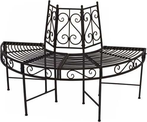 GARDEN PLEASURE Gartenbank »Narvi«, Metall, BxHxT: 124 x 82 x 63 cm - braun