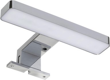 FACKELMANN LED-Aufsatzleuchte, BxHxT: 20 x 4,7 x 11,8 cm, 5000 K, 4.8W - silberfarben