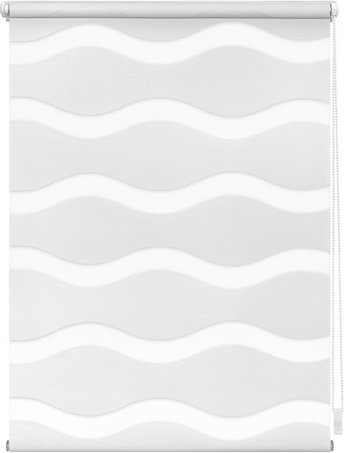 Thumbnail - Lichtblick Duo-Rollo, Klemmfix, B x L: 80 x 220 cm, Welle, weiß - weiss