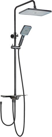 SCHÖNER WOHNEN KOLLEKTION Duschsystem »Verina«, BxHxL: 35 x 118 x 30 cm, Metall, mattschwarz