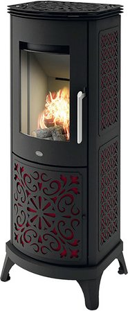 BLAZE Kaminofen »Alberta«, Metall, 8 kW, Dauerbrand geeignet - schwarz