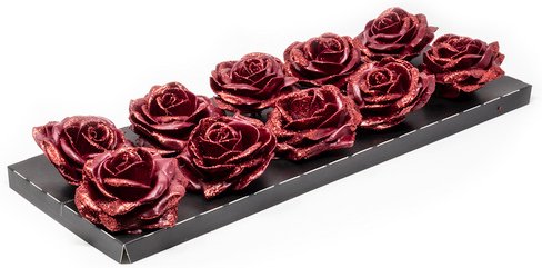 Flowerbox Wachsrose - rot