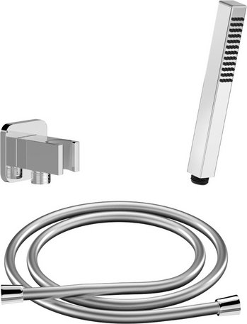 Chris Bergen Brausegarnitur-Set, chrom, Länge Brauseschlauch: 150 cm - silberfarben
