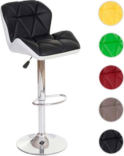 MVG Barhocker »MVG-A92«, verchromtes Metall - schwarz