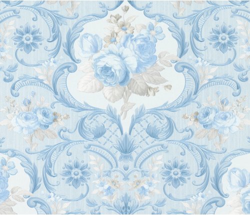 Vliestapete »Opulence Classic«, hellblau, strukturiert