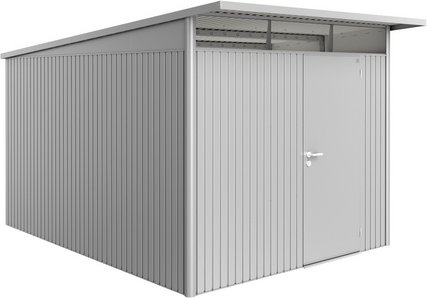 Thumbnail - BIOHORT Gerätehaus »AvantGarde®«, Stahl, BxHxT: 257 x 222 x 337 cm (Außenmaße inkl. Dachüberstand) - silberfarben