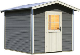 KARIBU Saunahaus »Goldingen«, 231x273x235 cm - grau