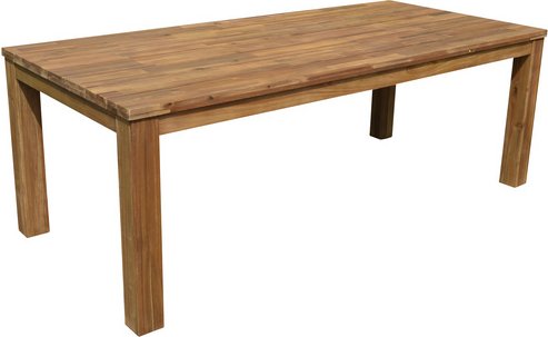 GARDEN PLEASURE Gartentisch »Pala«, mit Akazienholz-Tischplatte, BxTxH: 220 x 100 x 78 cm - braun