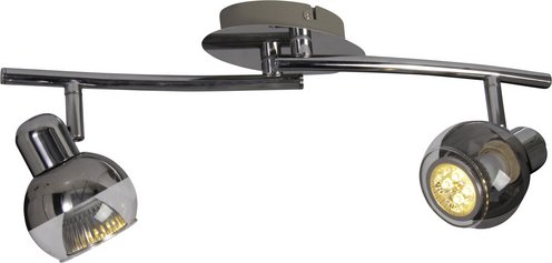 NÄVE Wand-/Deckenleuchte »Boccia«, GU10, inkl. Leuchtmittel in warmweiß - silberfarben