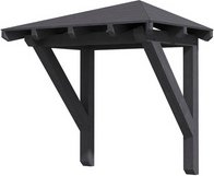 SKANHOLZ Vordach »Wesel 1«, 188 x 126 cm (BxT), nordische Fichte, schiefergrau