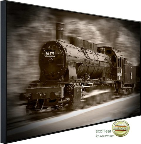 Thumbnail - papermoon Infrarotheizung »EcoHeat - Dampflokomotive«, Matt-Effekt - bunt