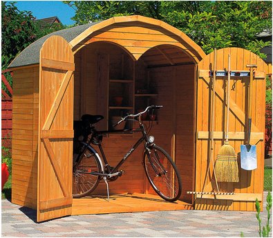 PROMADINO Geräteschrank, BxHxT: 194,5 x 211 x 148 cm, braun