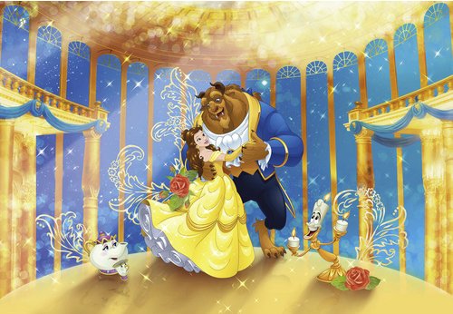 KOMAR Papiertapete »Beauty and the Beast«, Breite 368 cm - bunt