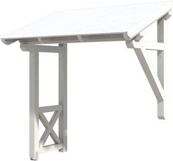 SKANHOLZ Vordach »Paderborn 3«, 242 x 156 cm (BxT), nordische Fichte, weiß - weiss