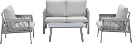 GARDEN IMPRESSIONS Loungeset, 4-teilig, Aluminium/Vironwood, taupe/sand - beige