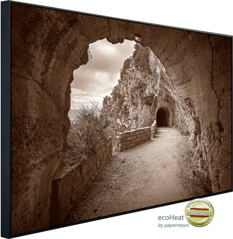 papermoon Infrarotheizung »EcoHeat - Bergweg Sepia«, Matt-Effekt - bunt
