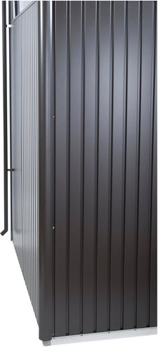 BIOHORT Regenfallrohr »Panorama«, Stahlblech, B x T x H: 3,9 x 3,9 x 190 cm - grau