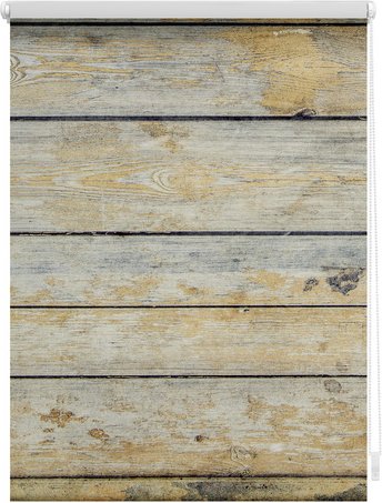 Thumbnail - Lichtblick Rollo, Klemmfix, 120x150 cm, Bretter Shabby, braun