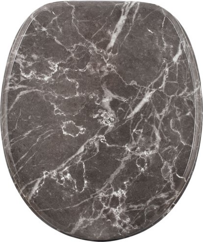 Sanilo WC-Sitz, BxL: 37,7 x 47 cm, Marmor Grau