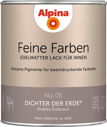 ALPINA Buntlack »Feine Farben«, 0,75 l, erdbraun - beige