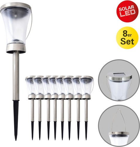 NÄVE Erdspieß, länglich, edelstahlfarben - silberfarben