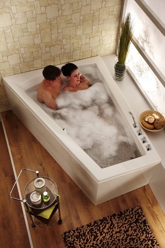 OTTOFOND Eckwanne, BxHxL: 135 x 70 x 175 cm, asymetrisch - weiss